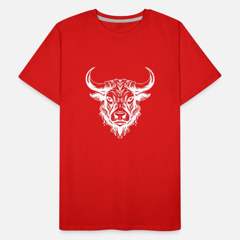 Bull Head Taurus Taurus Men's Premium Organic T-Shirt
