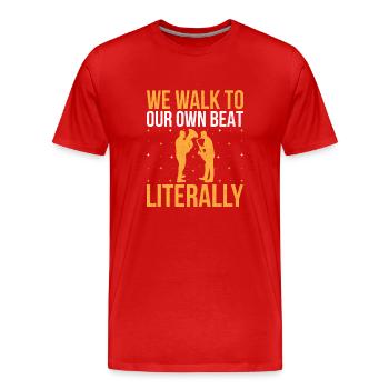 Blaskapelle Sprüche Lustige Marschinstrumente - Männer Premium Bio T-Shirt - Rot - Vorne - Damien (186cm)