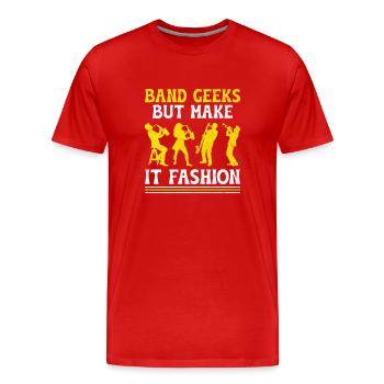 Blaskapelle Sprüche Lustige Marschinstrumente - Männer Premium Bio T-Shirt - Rot - Vorne - Damien (186cm)