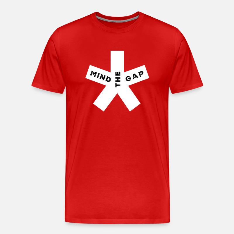 blockedTitle - Männer Premium Bio T-Shirt - Rot