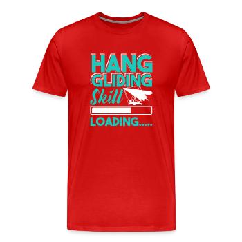 Hang Gliding Hang Gliding Skill Loading - Men's Premium Organic T-Shirt - red - Front - Damien (186cm)
