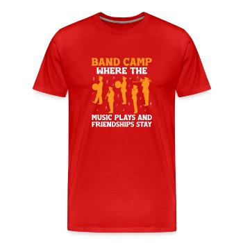 Blaskapelle Sprüche Lustige Marschinstrumente - Männer Premium Bio T-Shirt - Rot - Vorne - Damien (186cm)