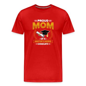 Master's Degree Studies Master's Degree - Men's Premium Organic T-Shirt - red - Front - Damien (186cm)