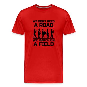 Blaskapelle Sprüche Lustige Marschinstrumente - Männer Premium Bio T-Shirt - Rot - Vorne - Damien (186cm)