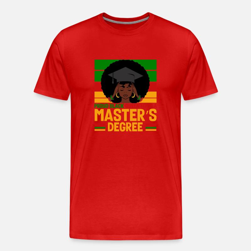 Master's Degree Studium Master Abschluss - Männer Premium Bio T-Shirt - Rot