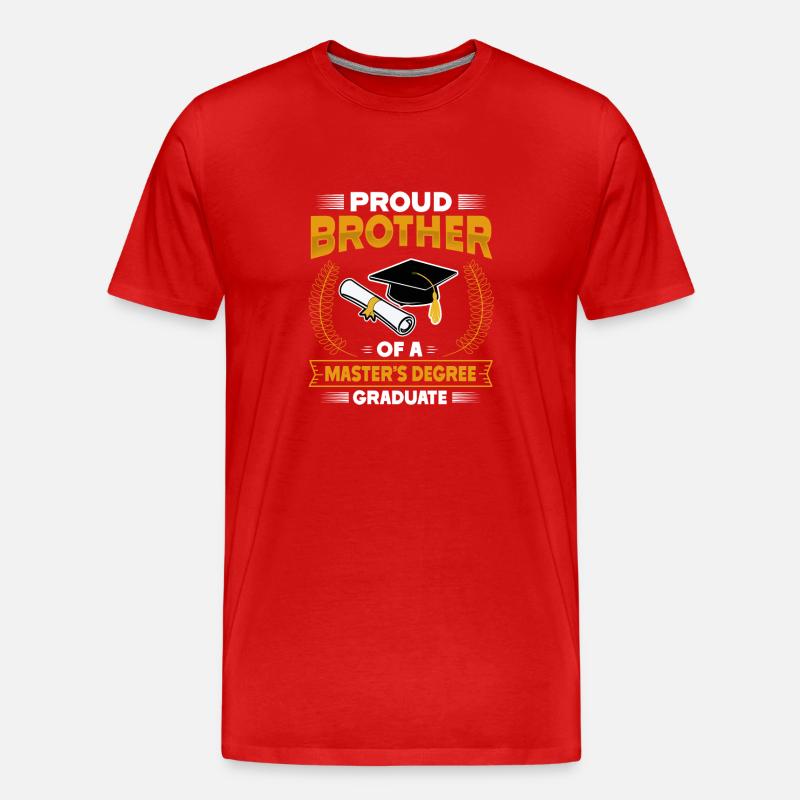 Master's Degree Studium Master Abschluss - Männer Premium Bio T-Shirt - Rot