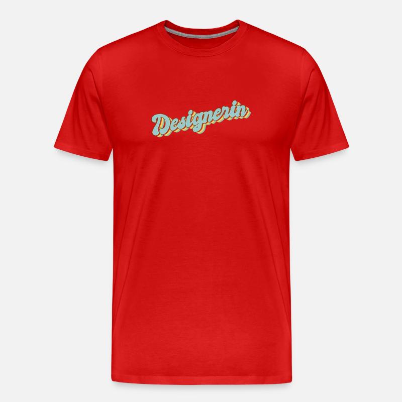 Illustrator Abschluss-Geschenk Designerin - Männer Premium Bio T-Shirt - Rot