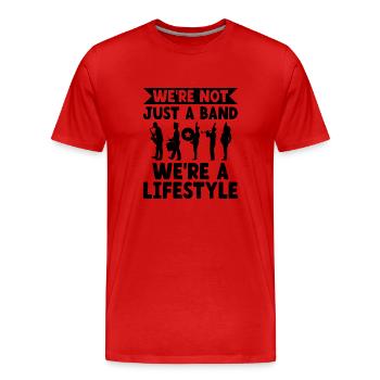 Blaskapelle Sprüche Lustige Marschinstrumente - Männer Premium Bio T-Shirt - Rot - Vorne - Damien (186cm)