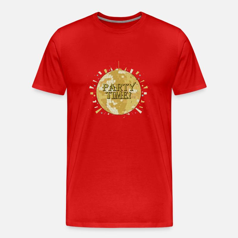 DISKOTHEK - Männer Premium Bio T-Shirt - Rot