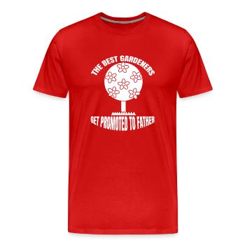 Gardening Hobby Gardener Gardener Gardening Garden - Men's Premium Organic T-Shirt - red - Front - Damien (186cm)