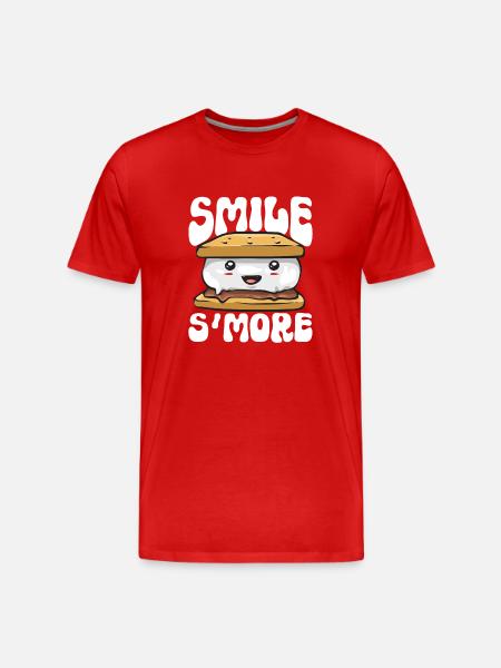 S'more Campfire Marshmallow Camping - Men's Premium Organic T-Shirt - red