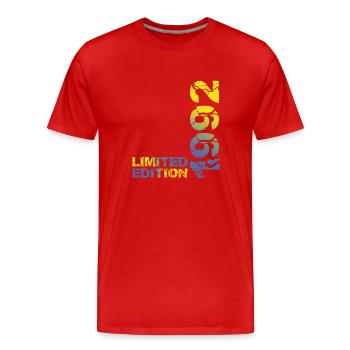 1992 Limited Edition Birthday Gift Wife Husband - Men's Premium Organic T-Shirt - red - Front - Damien (186cm)