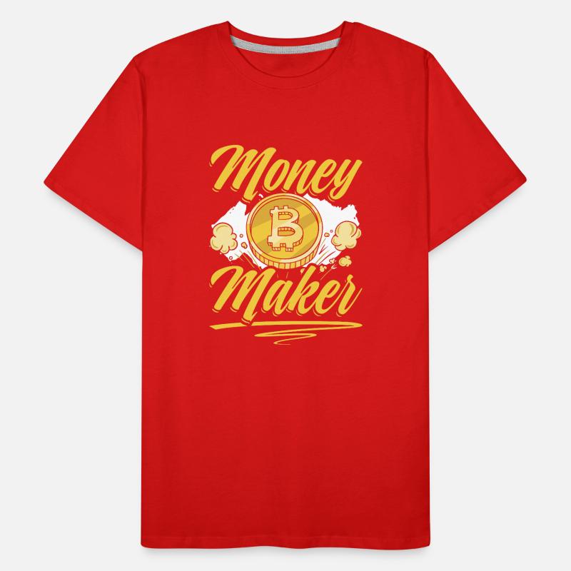 Krypto-Chic: Geld-Macher Bitcoin Männer Premium Bio T-Shirt