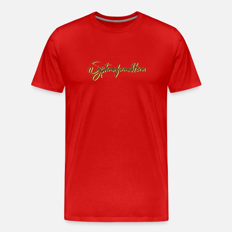 Elektroniker Abschluss-Geschenk - Männer Premium Bio T-Shirt - Rot