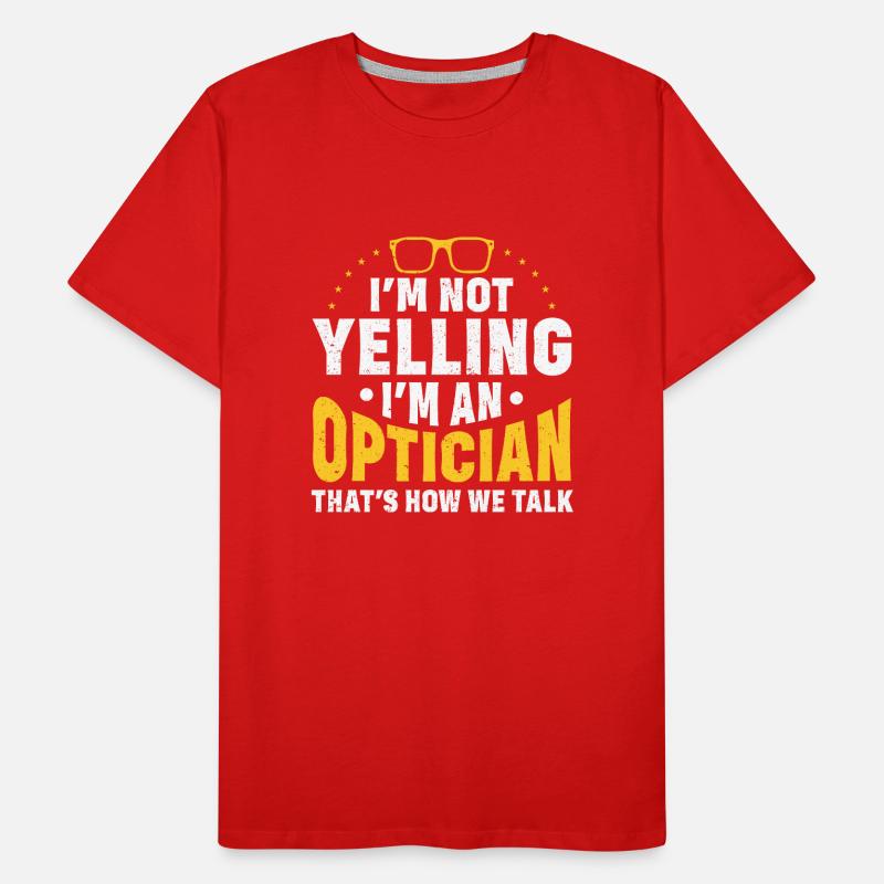 Optometrist Optiker Optometrie Männer Premium Bio T-Shirt