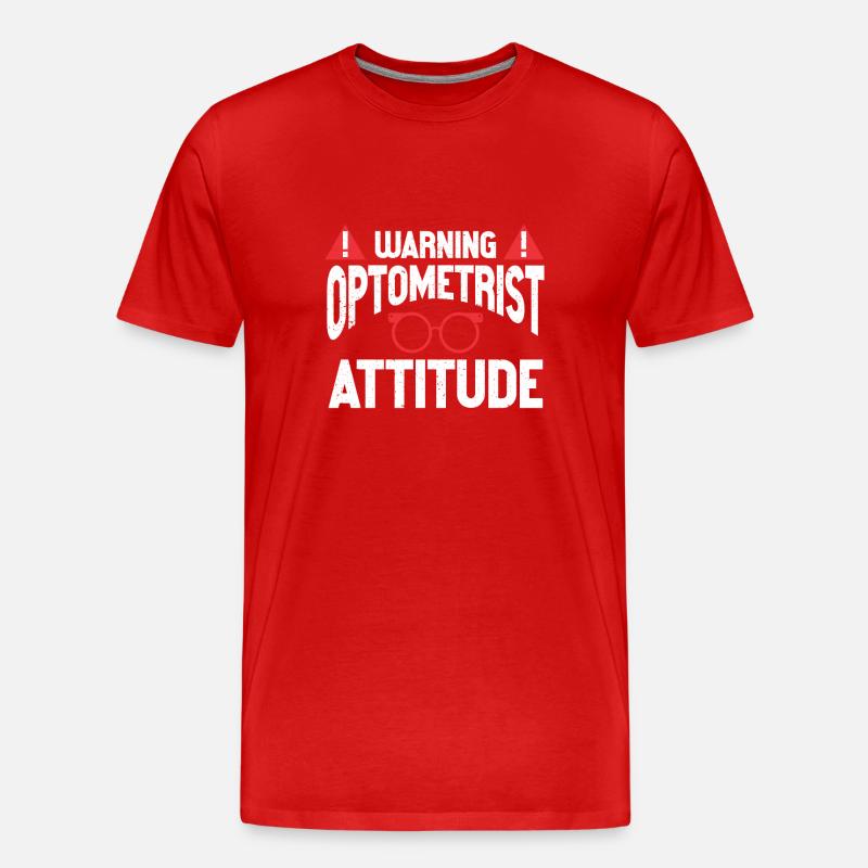 Optometrist Optiker Optometrie - Männer Premium Bio T-Shirt - Rot