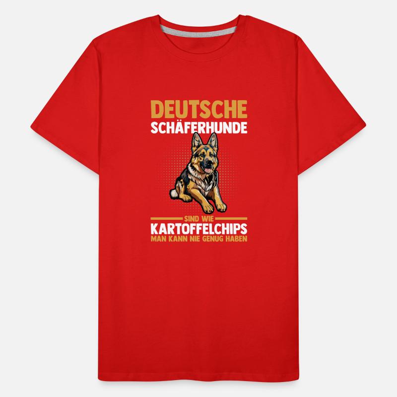 Hund Deutscher Schäferhund Männer Premium Bio T-Shirt