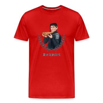 Rieser Grantler // Illustration - Männer Premium Bio T-Shirt - Rot - Vorne - Damien (186cm)