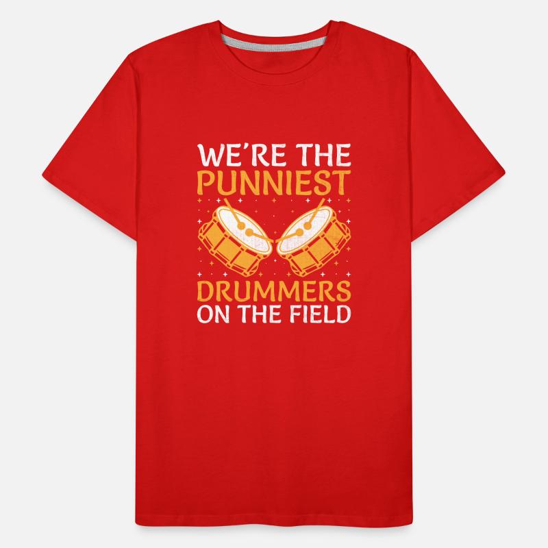 Drum Corps Marching Band Drum Corp Music Percussio Men's Premium Organic T-Shirt