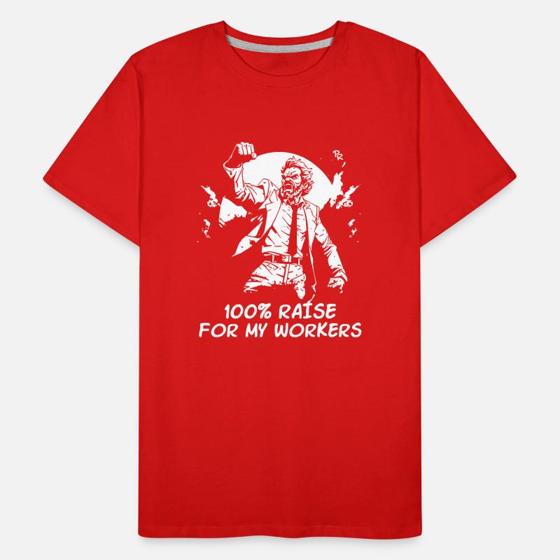 Salary increase for working-class workers Men's Premium Organic T-Shirt