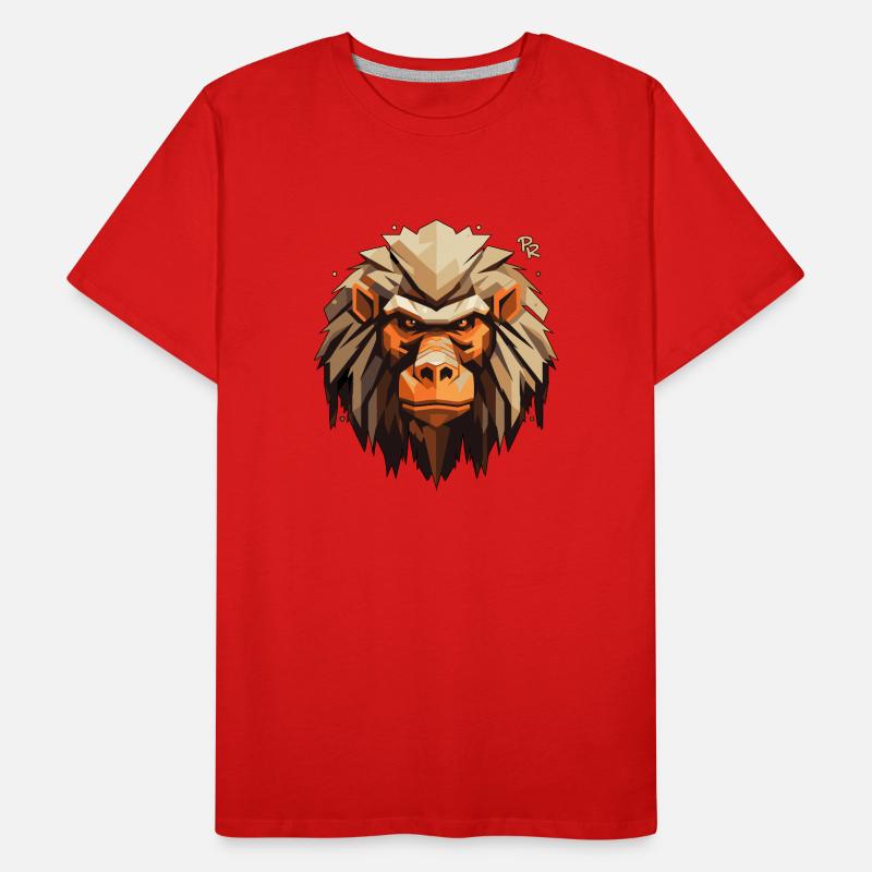 haariger Affe Männer Premium Bio T-Shirt