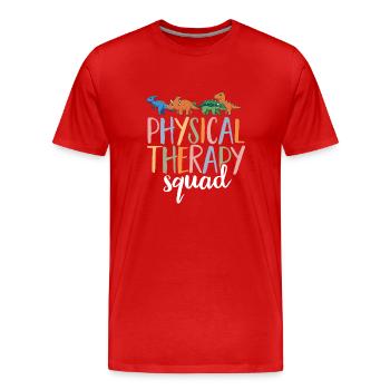 Physiotherapie Kinderphysiotherapeutin - Männer Premium Bio T-Shirt - Rot - Vorne - Damien (186cm)