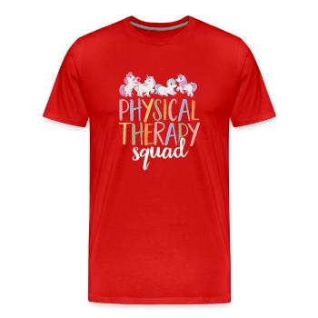 Physiotherapie Kinderphysiotherapeutin - Männer Premium Bio T-Shirt - Rot - Vorne - Damien (186cm)