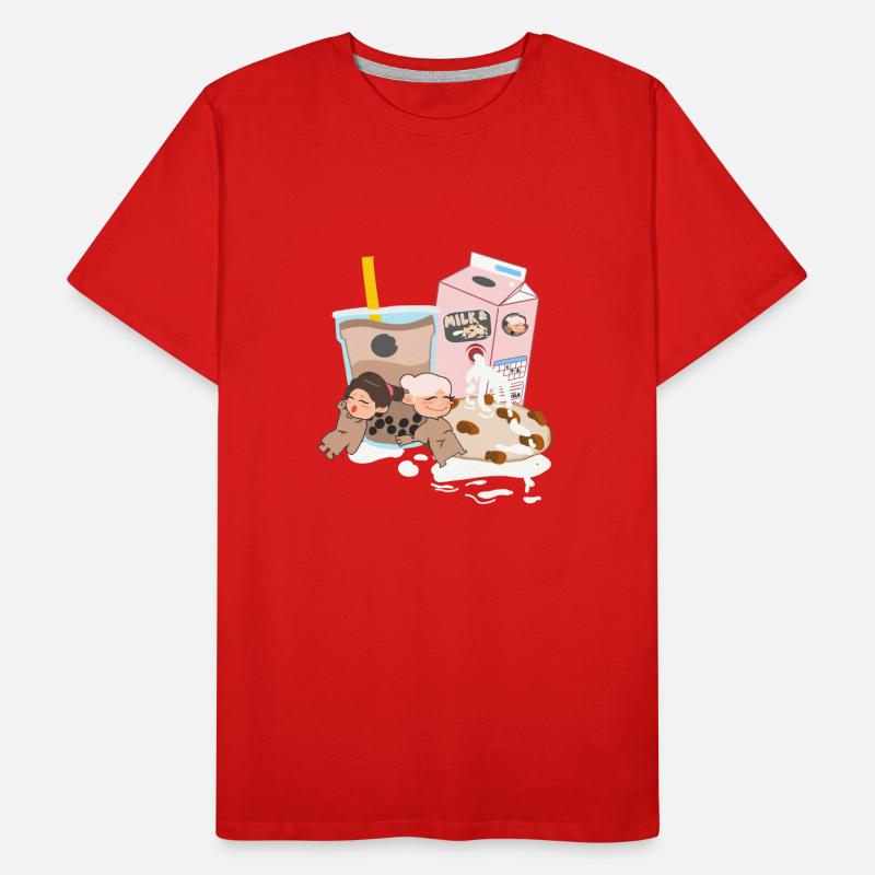 Biscuits et lait T-shirt bio Premium Homme