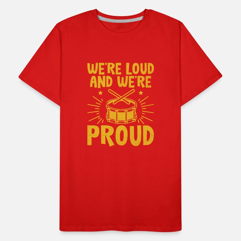 Drum Corps Marching Band Drum Corp Musik Percussio Männer Premium Bio T-Shirt