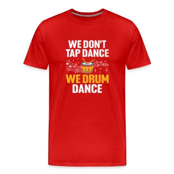 Drum Corps Marching Band Drum Corp Music Percussio - Männer Premium Bio T-Shirt - Rot - Vorne - Damien (186cm)