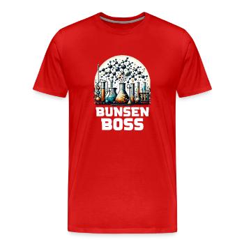 Chimie organique, Étudiants en chimie, Chimie - T-shirt bio Premium Homme - rouge - Devant - Damien (186cm)