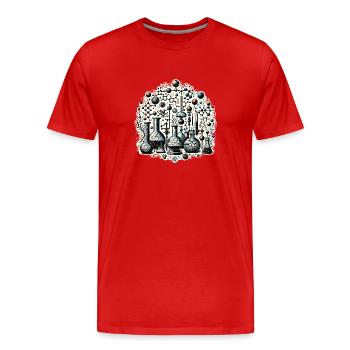 Chimie organique, Étudiants en chimie, Chimie - T-shirt bio Premium Homme - rouge - Devant - Damien (186cm)