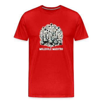 Chimie organique, Étudiants en chimie, Chimie - T-shirt bio Premium Homme - rouge - Devant - Damien (186cm)
