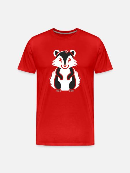Humour Mouffette - T-shirt bio Premium Homme - rouge