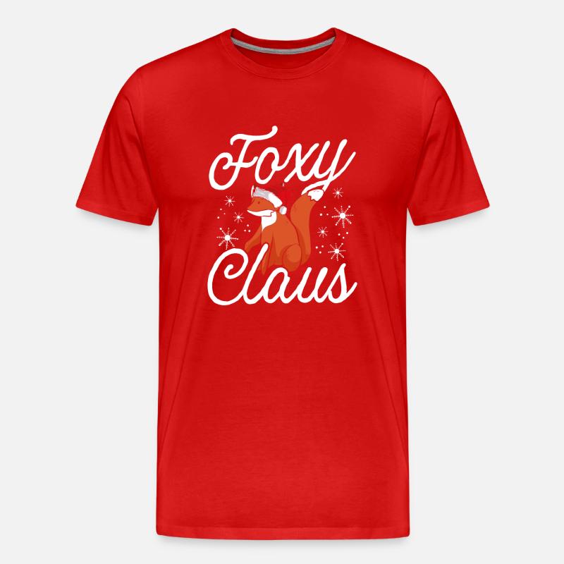 Fuchsiger Weihnachtsmann - Männer Premium Bio T-Shirt - Rot
