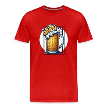 Puzzle Lover Jigzaw Puzzle Brettspiel Puzzler - Männer Premium Bio T-Shirt - Rot - Vorne - Damien (186cm)
