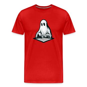 Puzzle Lover Jigzaw Puzzle Jeu de société Puzzler - T-shirt bio Premium Homme - rouge - Devant - Damien (186cm)