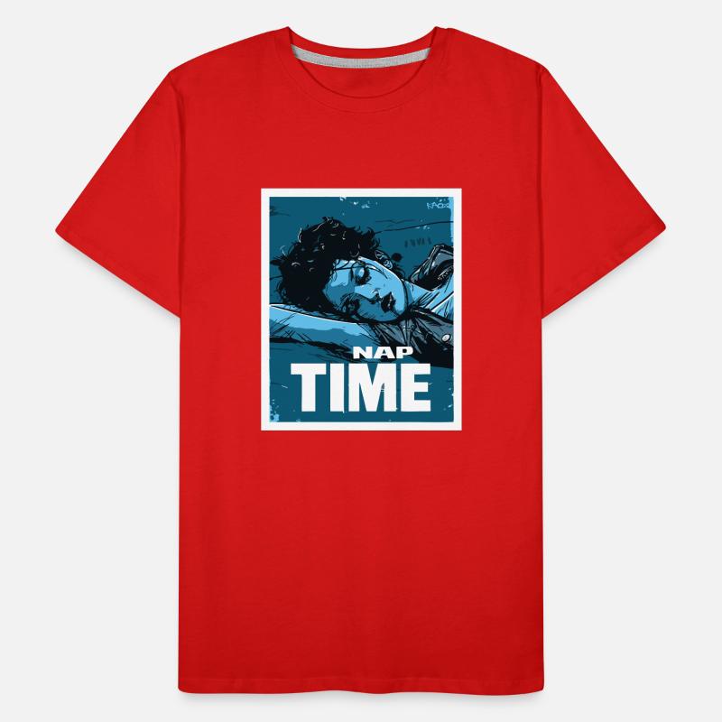 Frau schläft, Mittagsschlaf Männer Premium Bio T-Shirt