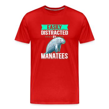 Lamantin lamantin lamantin lamantin cadeau - T-shirt bio Premium Homme - rouge - Devant - Damien (186cm)