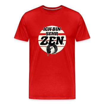 Symbole zen - T-shirt bio Premium Homme - rouge - Devant - Damien (186cm)