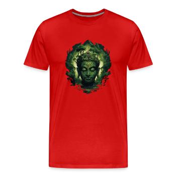 Buddhismus Yoga Buddhist Zen Meditation Buddha - Männer Premium Bio T-Shirt - Rot - Vorne - Damien (186cm)