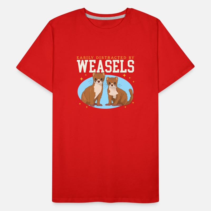 Weasel Hermännchen Dwarf Weasel Gift Men's Premium Organic T-Shirt