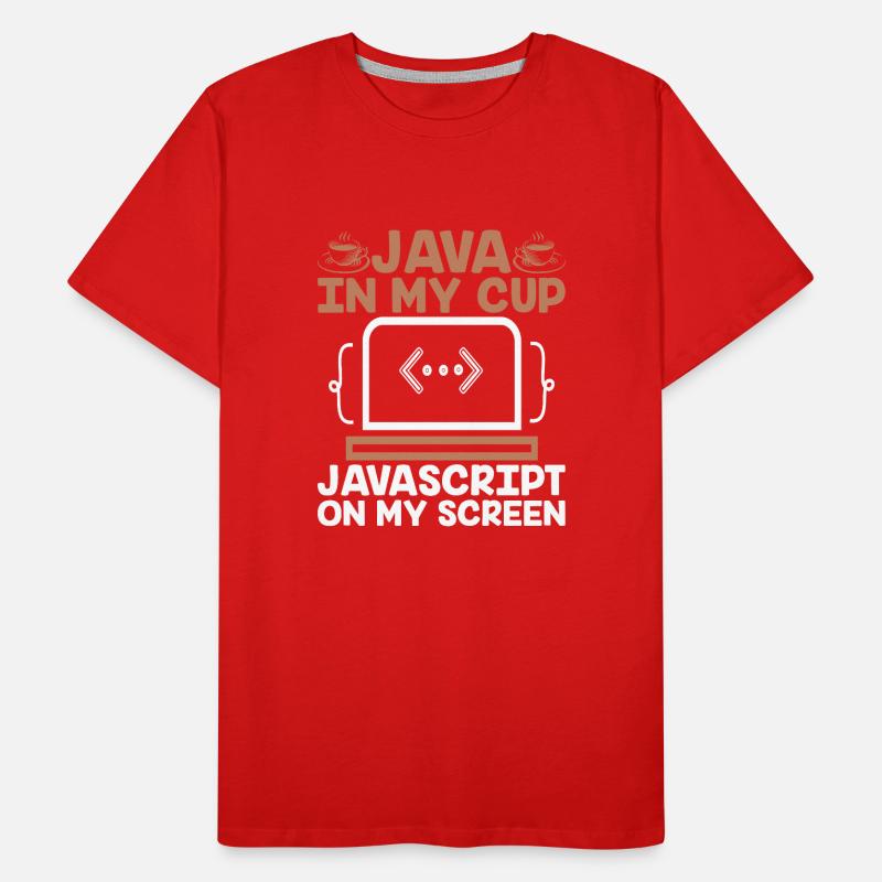 Kaffee-Codierung Programmierer Programmierer Entwickler Nerd Coff Männer Premium Bio T-Shirt