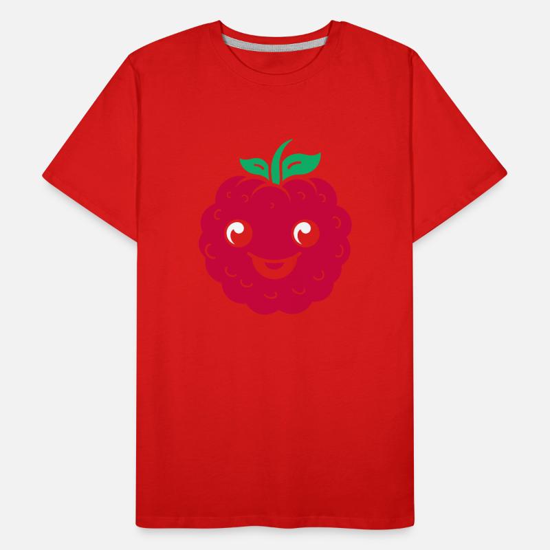 raspberry Men's Premium Organic T-Shirt