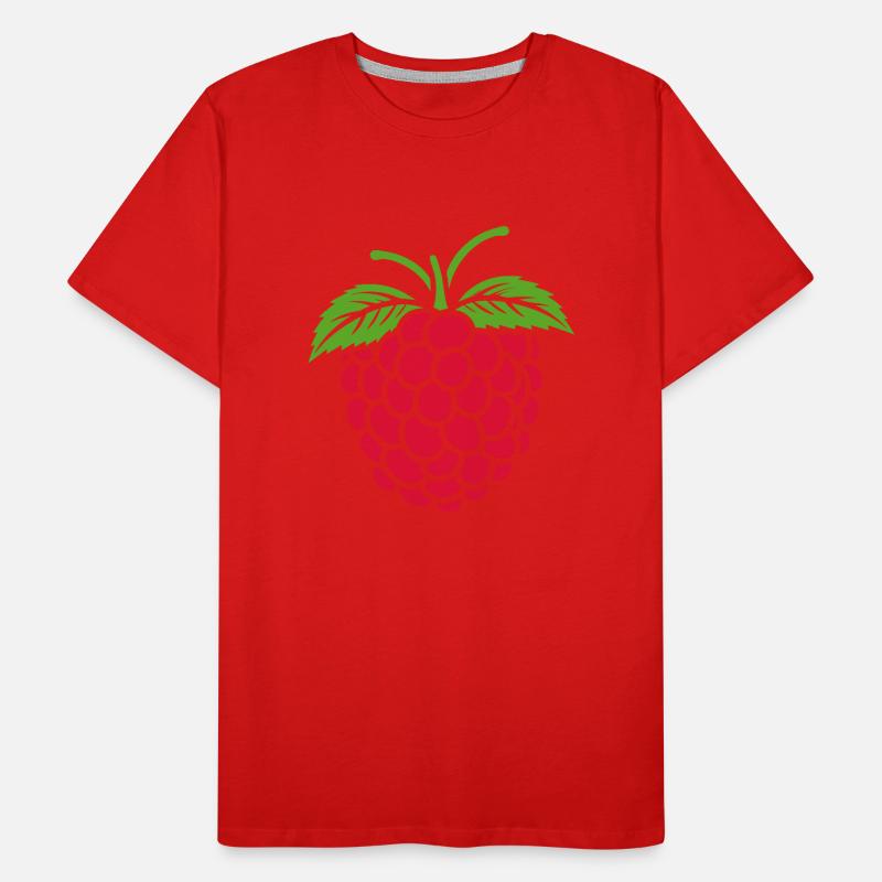 raspberry Men's Premium Organic T-Shirt