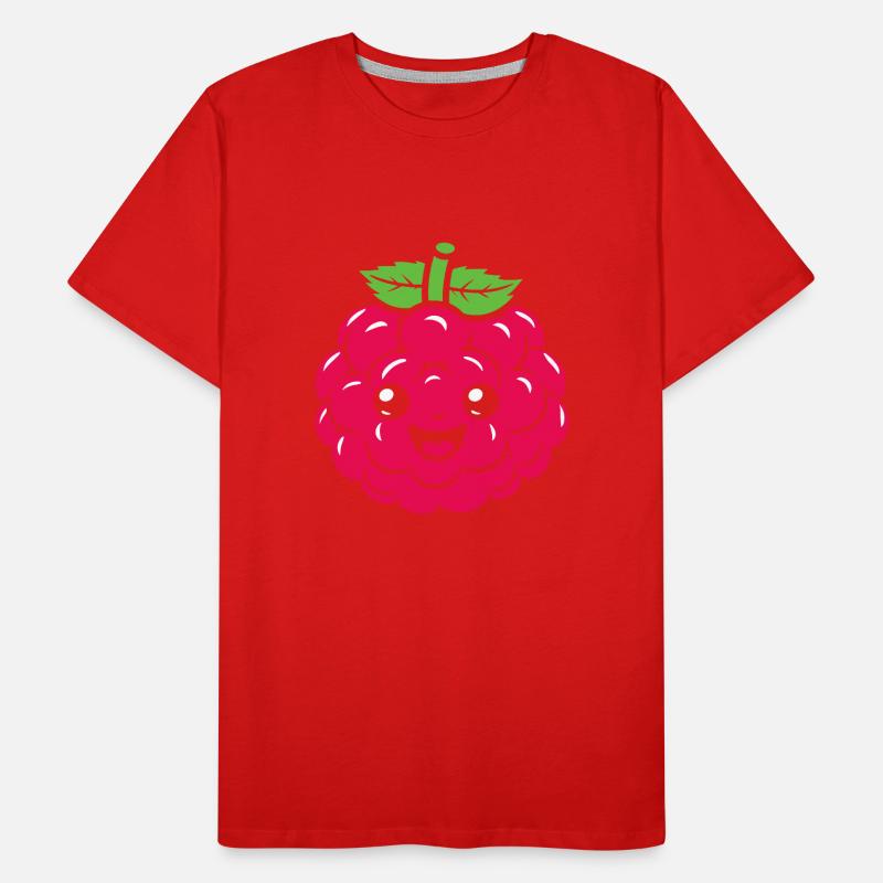 raspberry Men's Premium Organic T-Shirt