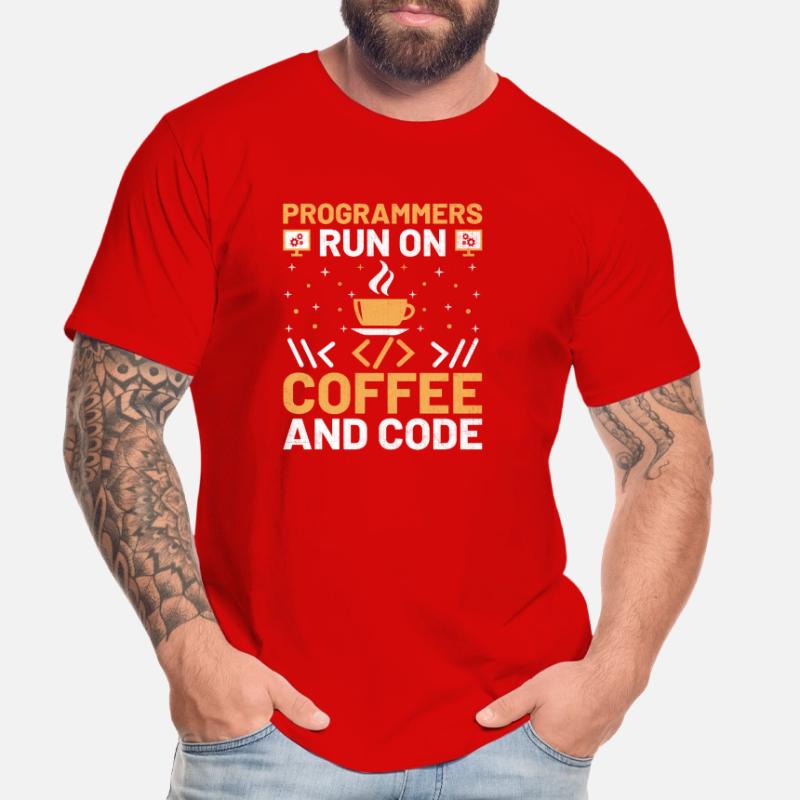 Kaffee-Codierung Programmierer Programmierer Entwickler Nerd Coff Männer Premium Bio T-Shirt