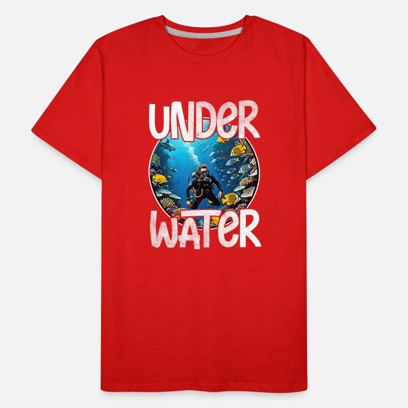 Tauchen Männer Premium Bio T-Shirt