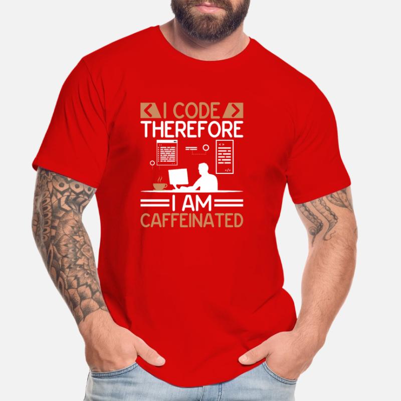Kaffee-Codierung Programmierer Programmierer Entwickler Nerd Coff Männer Premium Bio T-Shirt