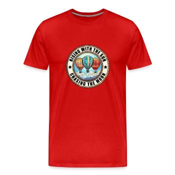 Balloon - Men's Premium Organic T-Shirt - red - Front - Damien (186cm)